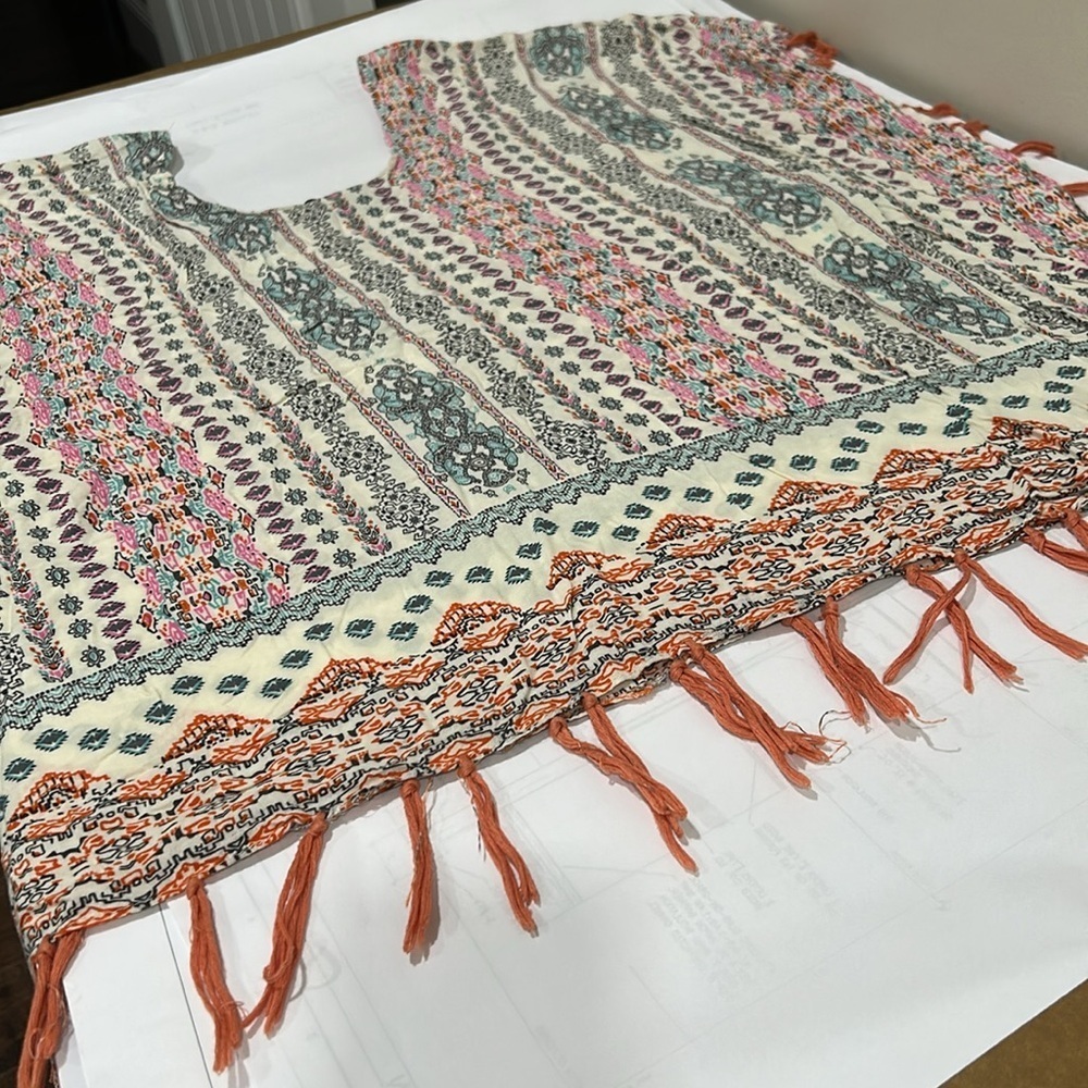 Angie Multicolor Geometric Print Top - Picture 6 of 6
